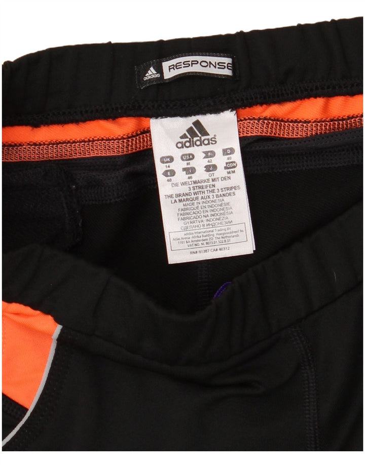 Adidas Γυναικεία κολάν Capri UK 14 Medium Black Colourblock Polyester