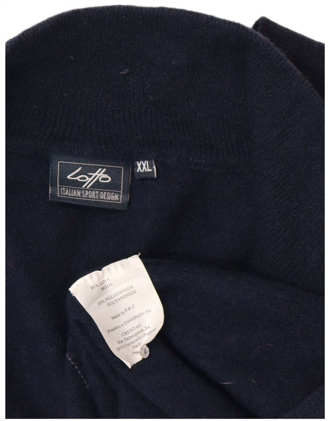 Ανδρικό πουλόβερ Lotto Cardigan 2XL Navy Blue Argyle/Διαμαντέ βαμβακερό