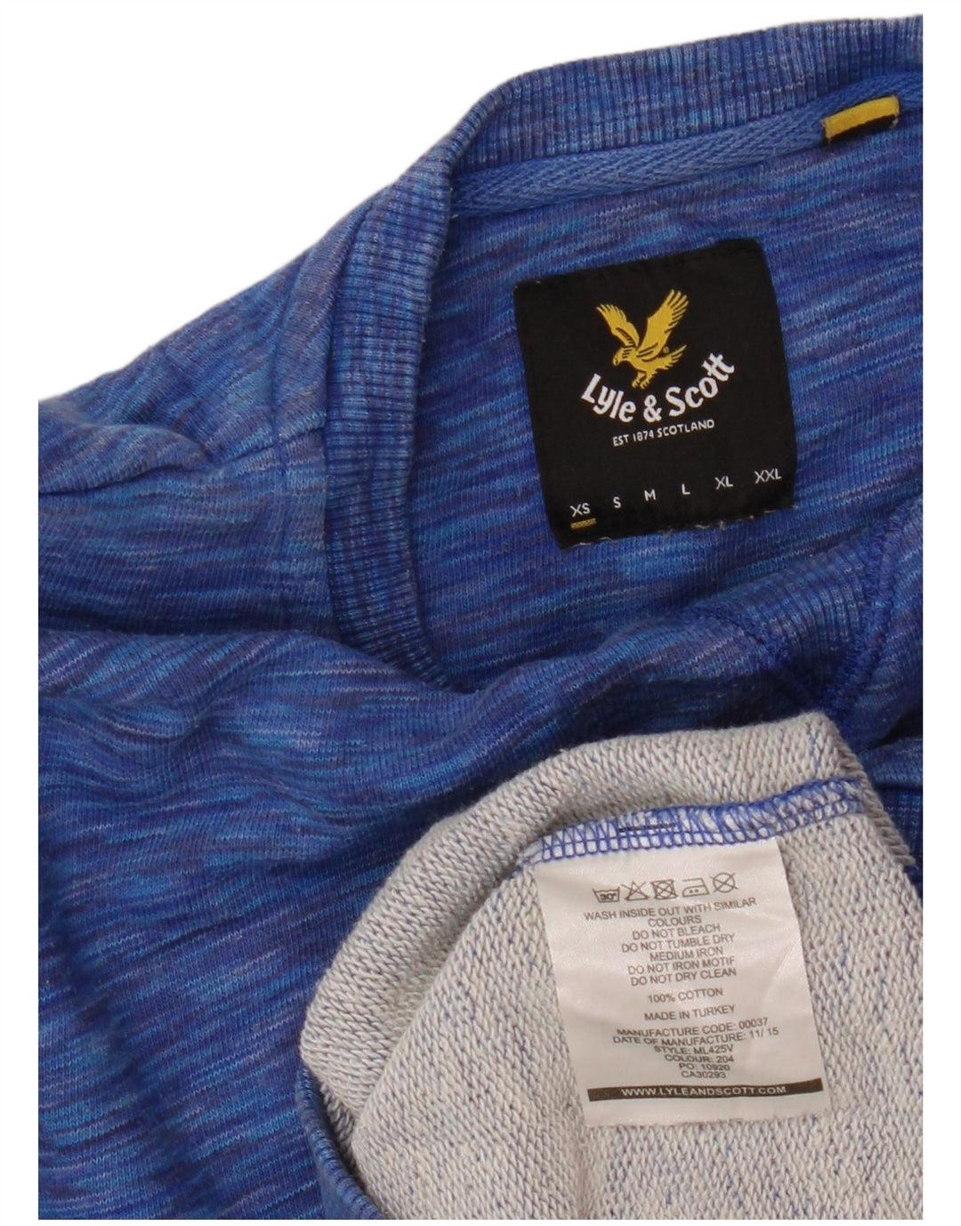 LYLE & SCOTT Γυναικεία φούτερ υπερμεγέθη Jumper UK 6 XS Blue Flecked