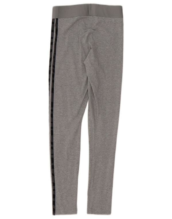 Γυναικείο κολάν Adidas UK 4/6 XS Γκρι βαμβακερό