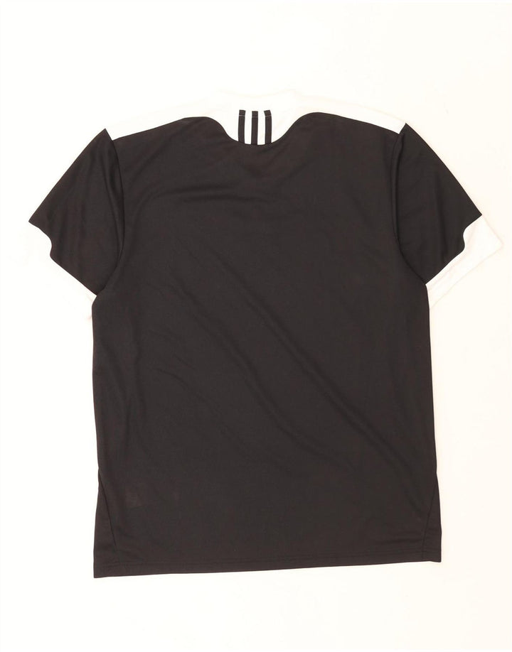 Ανδρικό T-Shirt Climalite Adidas Top Medium Black Colourblock Πολυεστέρας