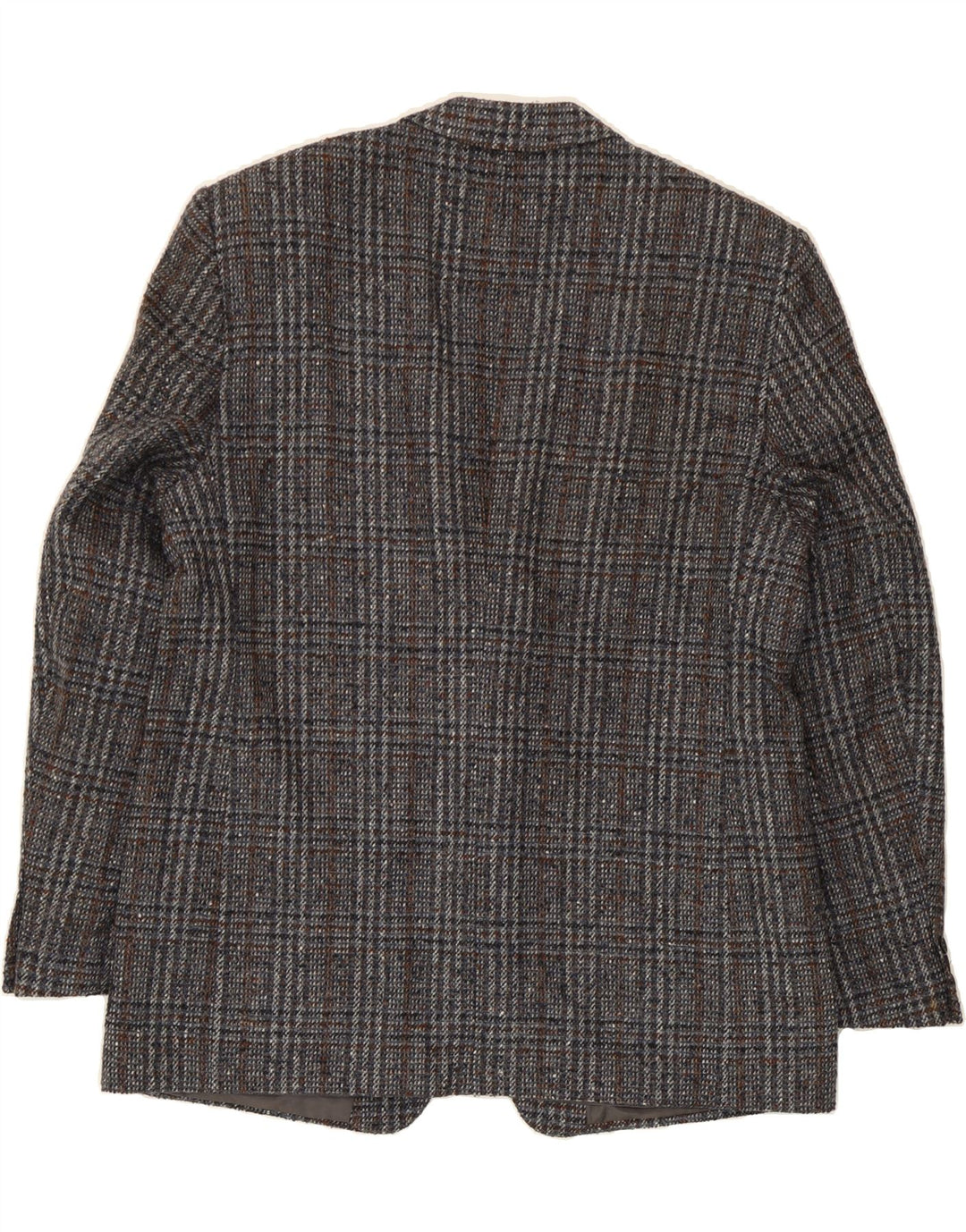 CARL GROSS Mens 2 Button Blazer Jacket UK 40 Large Grey Check New Wool Vintage Carl Gross and Second-Hand Carl Gross from Messina Hembry 