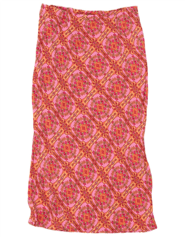 BILLABONG Γυναικεία ίσια φούστα Small W27 Pink Floral Viscose