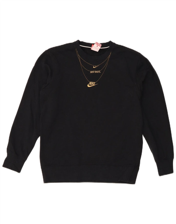 Ανδρικό γραφικό φούτερ Nike Jumper XS Μαύρο βαμβακερό