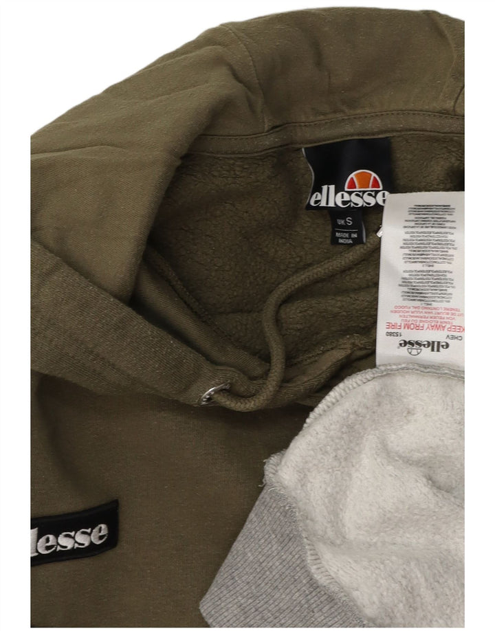 Ανδρικό γραφικό κουκούλα ELLESSE Small Khaki Colourblock Βαμβακερό
