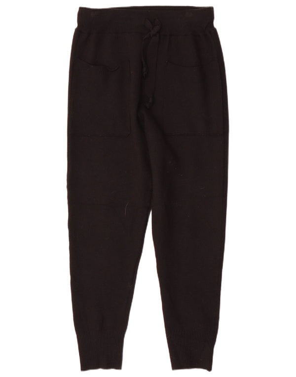 Zara Γυναικείο πλεκτό Joggers Casual Παντελόνι Small W26 L27 Black Viscose