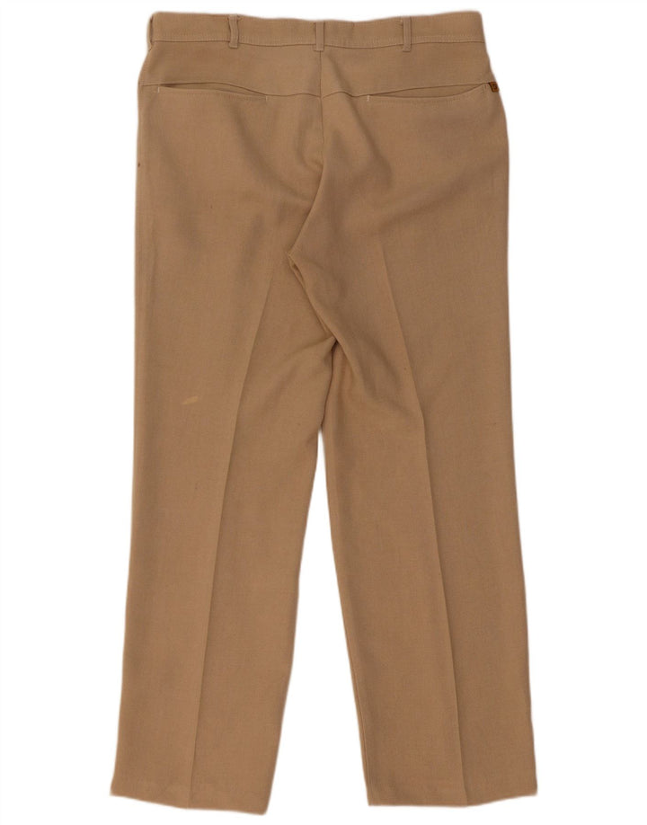 Farah Ανδρικό ίσιο casual παντελόνι W34 L29 Beige Polyester