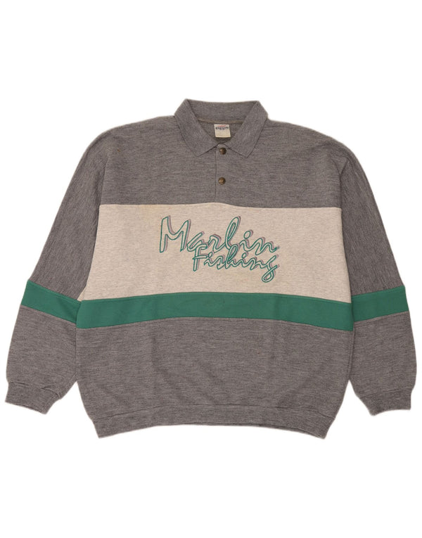 Ανδρικό γραφικό φούτερ Campagnolo Jumper UK 44 XL Grey Colourblock