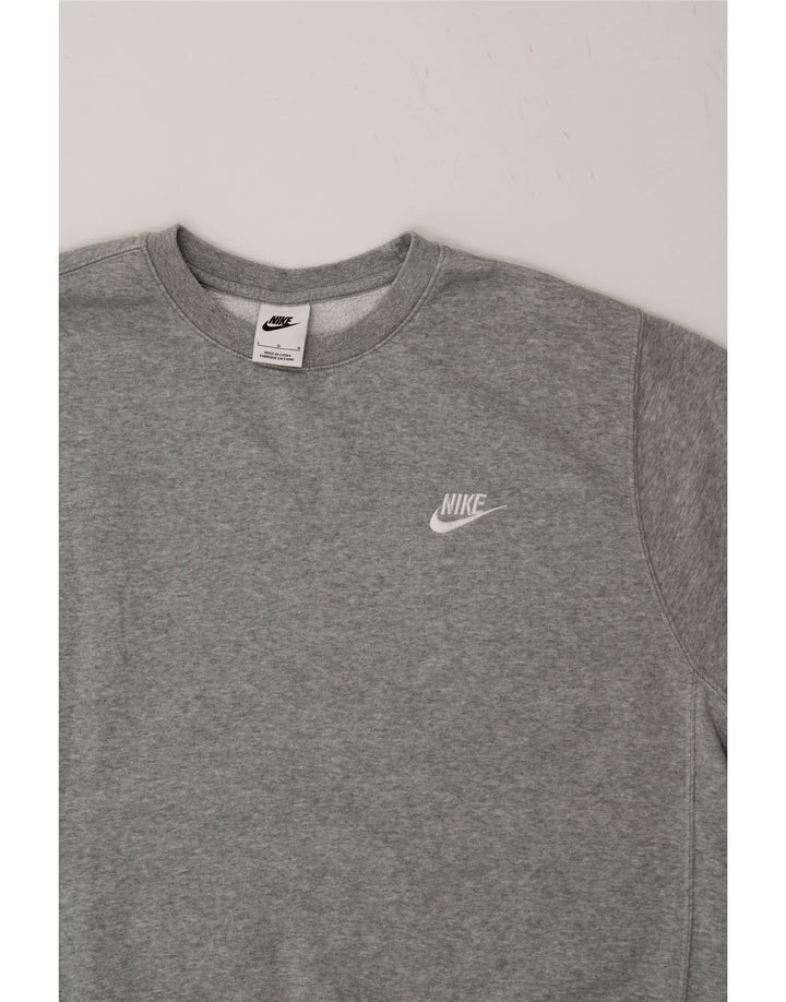 Ανδρικό φούτερ NIKE Jumper μεγάλο γκρι βαμβακερό