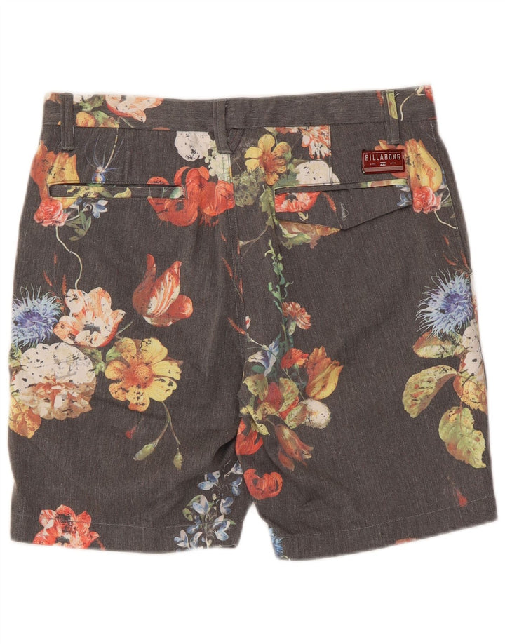 Ανδρικό σορτς Chino Billabong W30 Medium Grey Floral Polyester