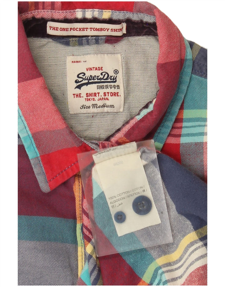 Superdry Γυναικείο Φανελένιο Πουκάμισο UK 14 Μεσαίο πολύχρωμο βαμβακερό καρό