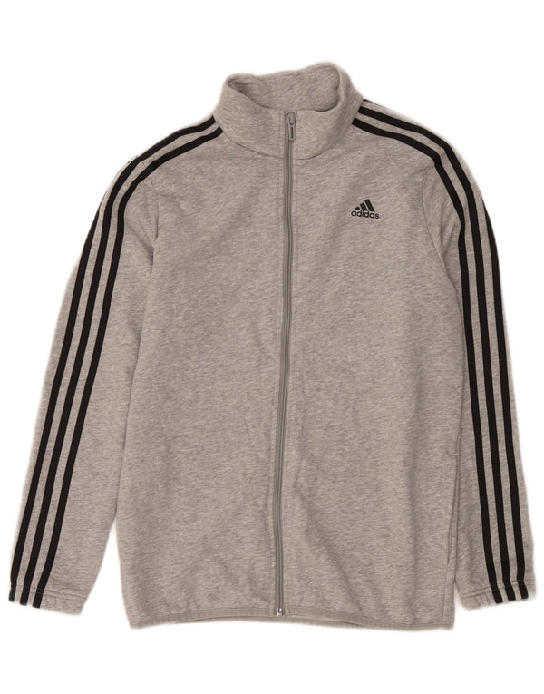 Μπουφάν Adidas Boys Primegreen αθλητική φόρμα 13-14 ετών Γκρι βαμβακερό
