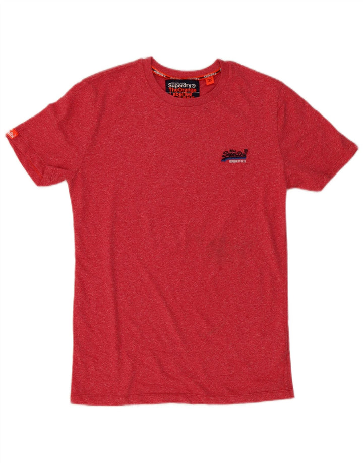 Superdry Ανδρικό T-Shirt Top Μικρό κόκκινο βαμβακερό