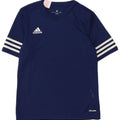 Adidas Boys Climalite T-Shirt Top 11-12 Years Large Navy Blue Polyester