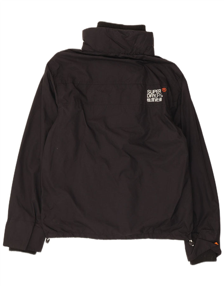 Superdry Γυναικείο Windcheater Graphic Windbreaker Jacket UK 16 Large Black