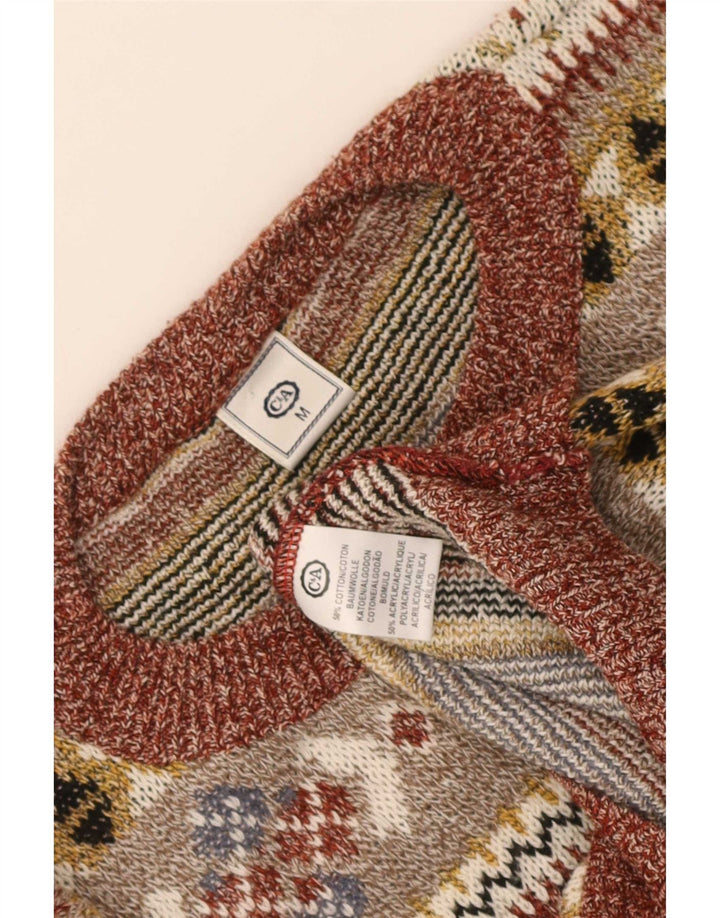 Γυναικείο πουλόβερ C & A Crew Neck Jumper UK 14 Medium πολύχρωμο Fair Isle