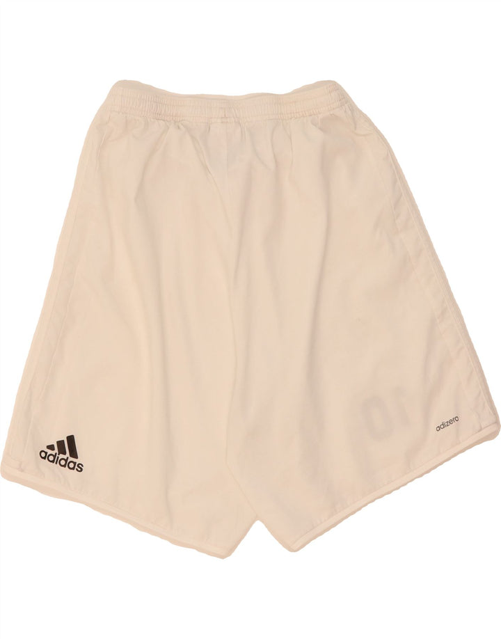 ADIDAS Mens Climalite Sport Shorts Medium  White Polyester Vintage Adidas and Second-Hand Adidas from Messina Hembry 
