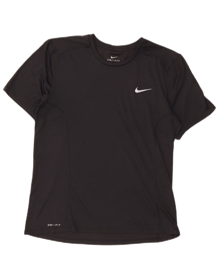 Γυναικείο T-Shirt Nike Dri Fit Top UK 14 Large Black