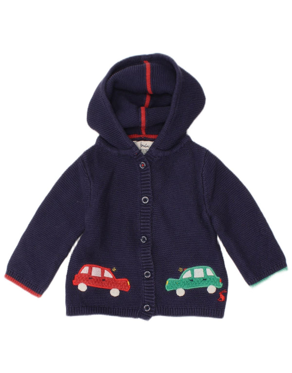 JOULES Baby Girls Ζακέτα με κουκούλα γραφικών 3-6 μηνών Navy Blue