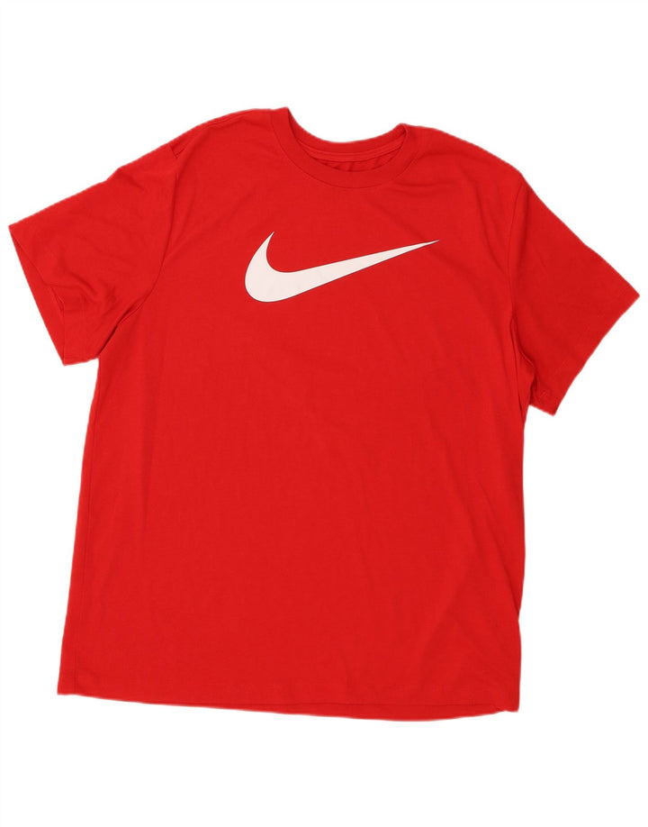Ανδρικό T-Shirt Nike με γραφικό Dri Fit Top XL κόκκινο πολυεστέρα