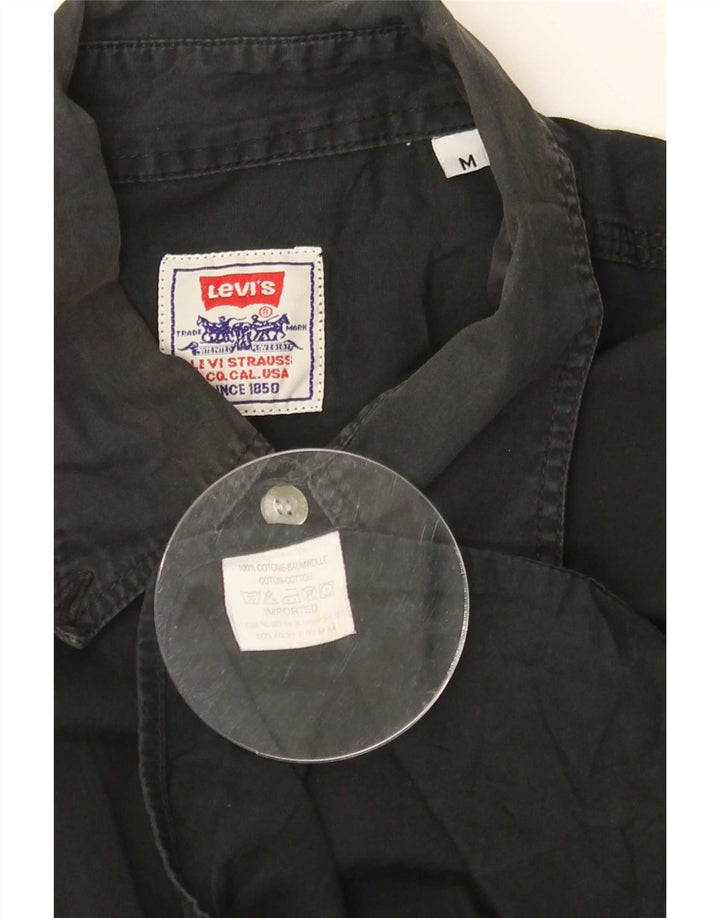 Ανδρικό πουκάμισο Levi's Μεσαίο μαύρο βαμβακερό