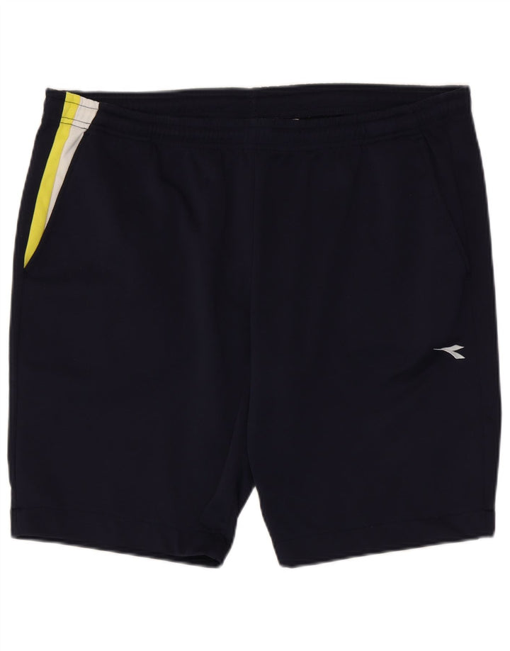Ανδρικό αθλητικό σορτς Diadora XL Navy Blue Colorblock Πολυεστέρας
