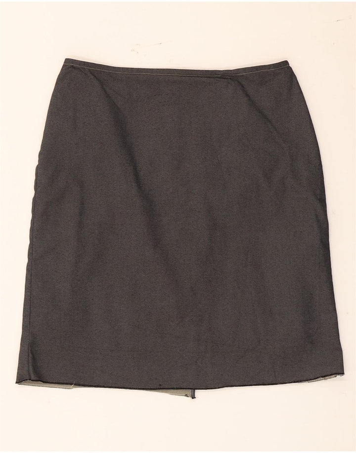 Max & Co. Γυναικεία Pencil Φούστα UK 8 Small W28 Grey Acetate