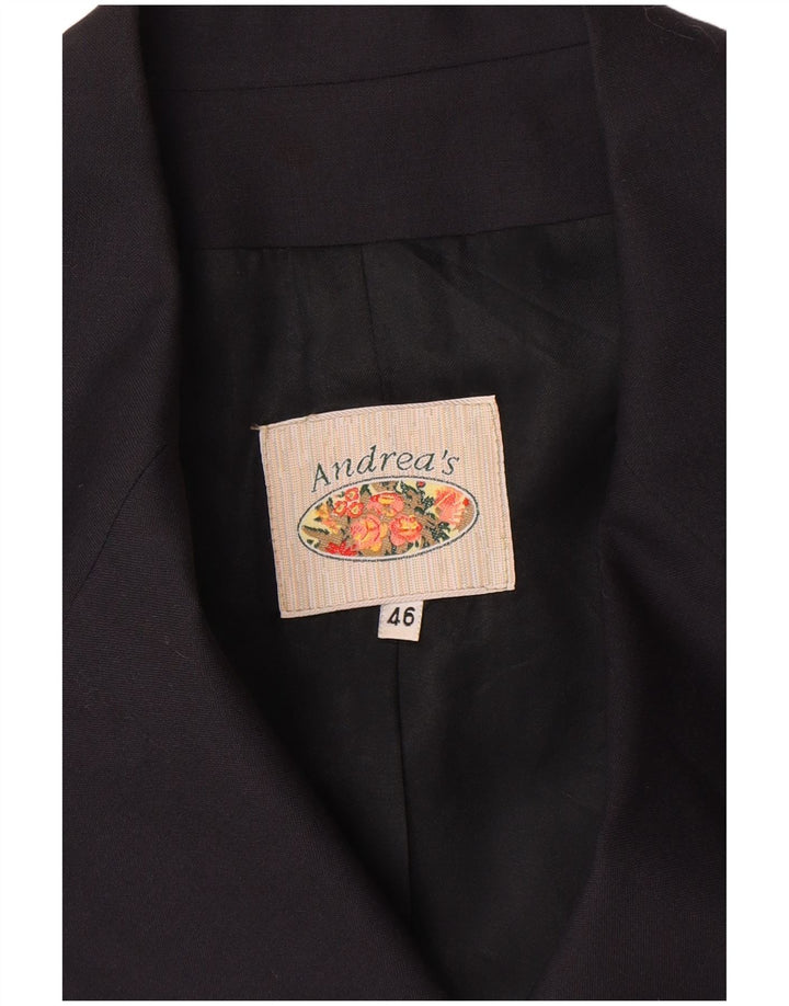 ANDREA'S Γυναικείο Μπλέιζερ Διπλό Μπουφάν IT 46 Large Navy Blue