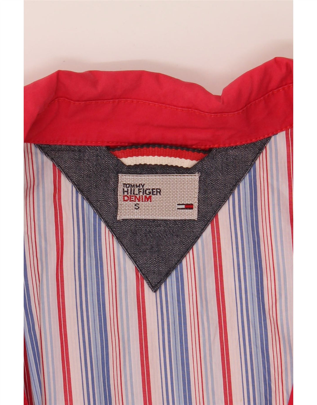 TOMMY HILFIGER Mens Bomber Jacket UK 36 Small Pink Cotton Vintage Tommy Hilfiger and Second-Hand Tommy Hilfiger from Messina Hembry 