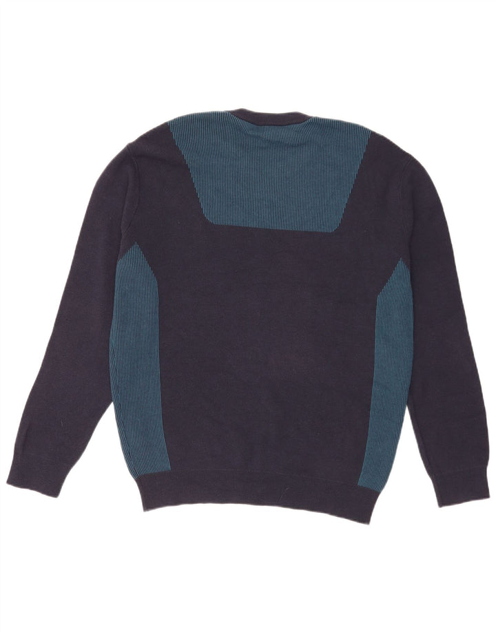 Ανδρικό πουλόβερ Lacoste Crew Neck Jumper Μέγεθος 4 Medium Navy Blue Colourblock
