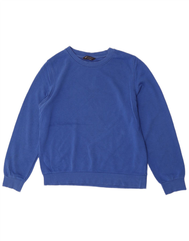 Marks & Spencer Γυναικεία Φούτερ Jumper UK 12 Medium Blue Cotton