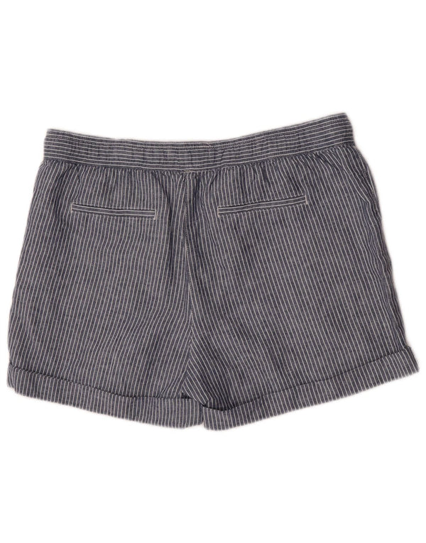 Marks & Spencer Γυναικείο σορτς Chino UK 14 Large W34 Navy Blue Pinstripe