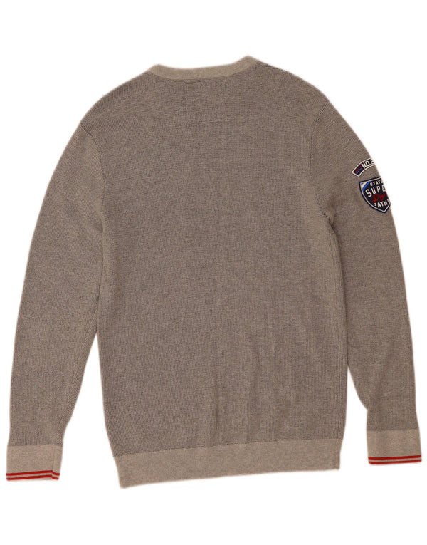 Γυναικείο γραφικό φούτερ Superdry Jumper UK 18 XL Γκρι βαμβακερό