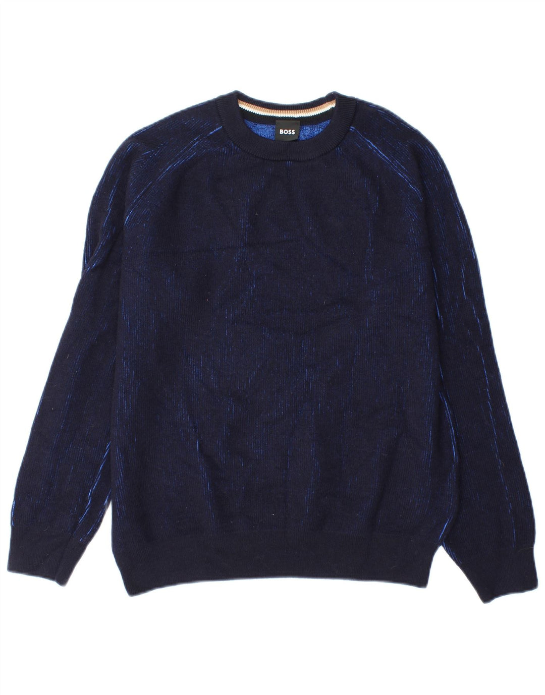 Πουλόβερ Hugo Boss Boys Crew Neck Jumper 11-12 Years Large Navy Blue Cotton