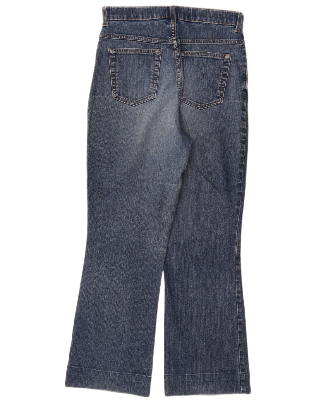 Marks & Spencer Γυναικεία Bootcut Jeans UK 12 Medium W28 L29 Blue Cotton
