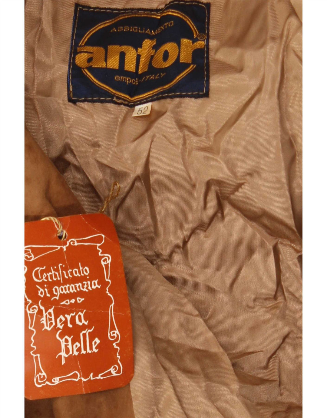Anfor Γυναικείο Suede 2 Button Jacket IT 52 2XL Beige Leather