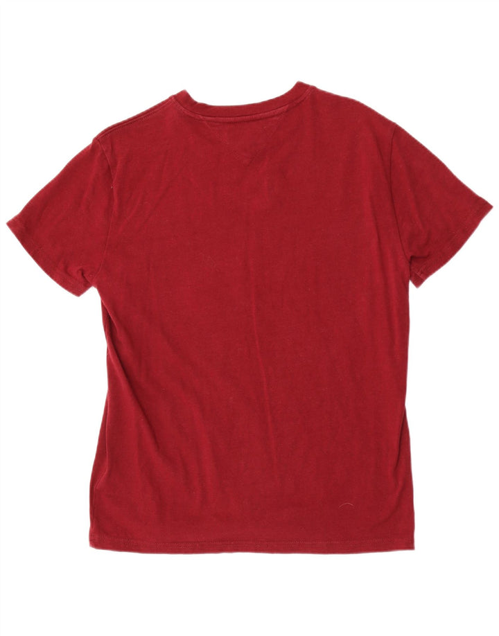 Ανδρικό T-Shirt Tommy Hilfiger Top Small Maroon Βαμβακερό