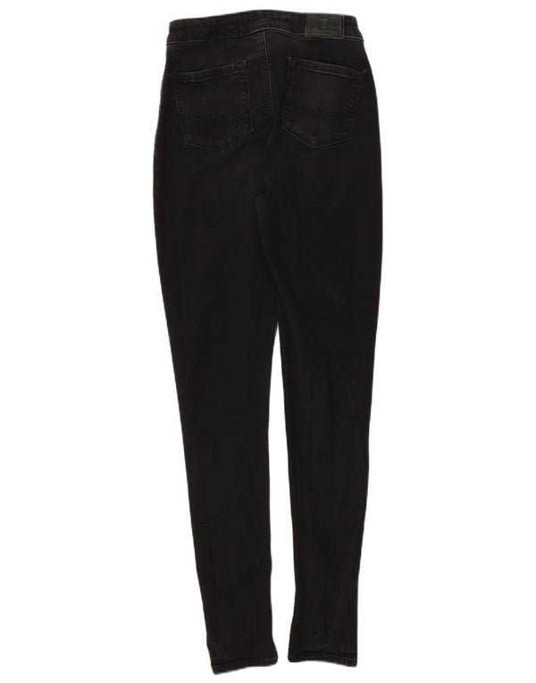 Superdry Γυναικείο Τζιν Evie Jegging W26 L30 Μαύρο βαμβακερό