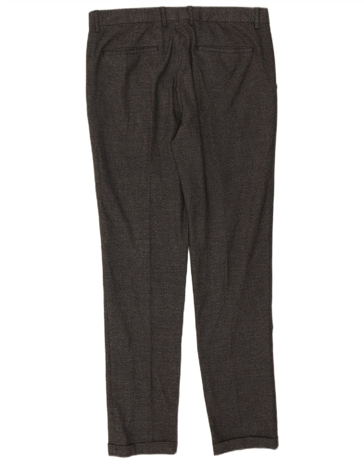 Zara Ανδρικό Slim Suit Παντελόνι EU 42 Large W32 L32 Grey Polyester