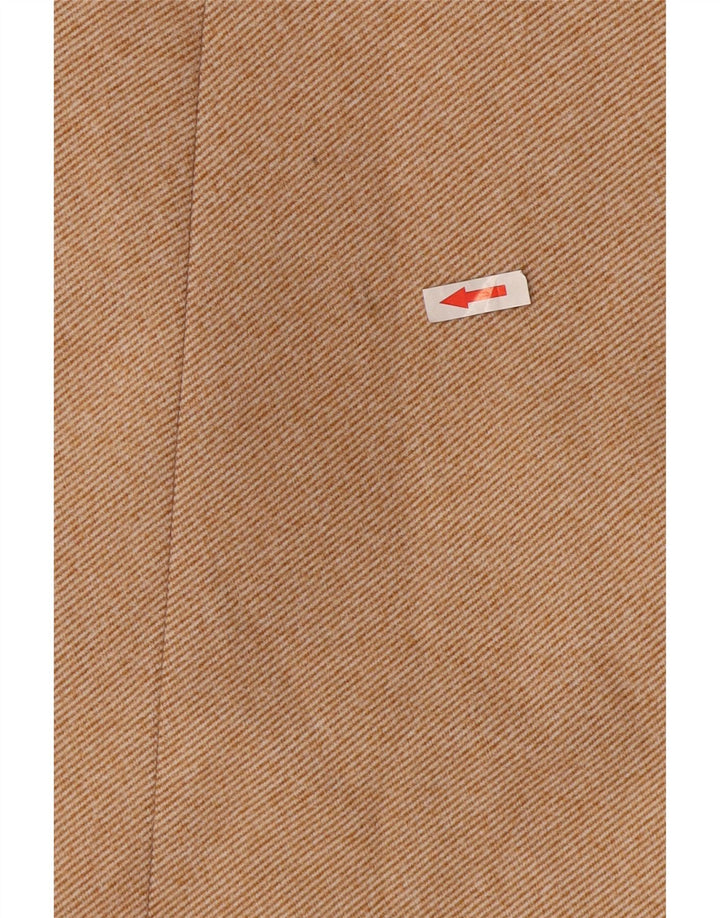 Zara Γυναικείο Παλτό με διπλό στήθος UK 14 Medium Beige Polyester