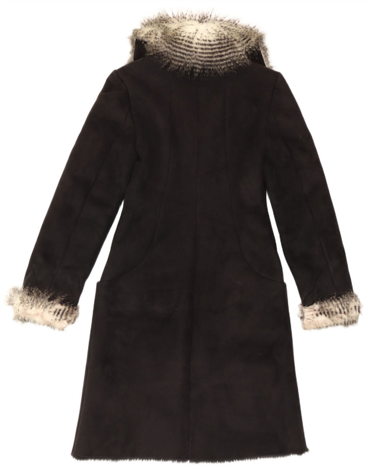 Vintage Γυναικείο Παλτό Sherpa IT 40 Small Black