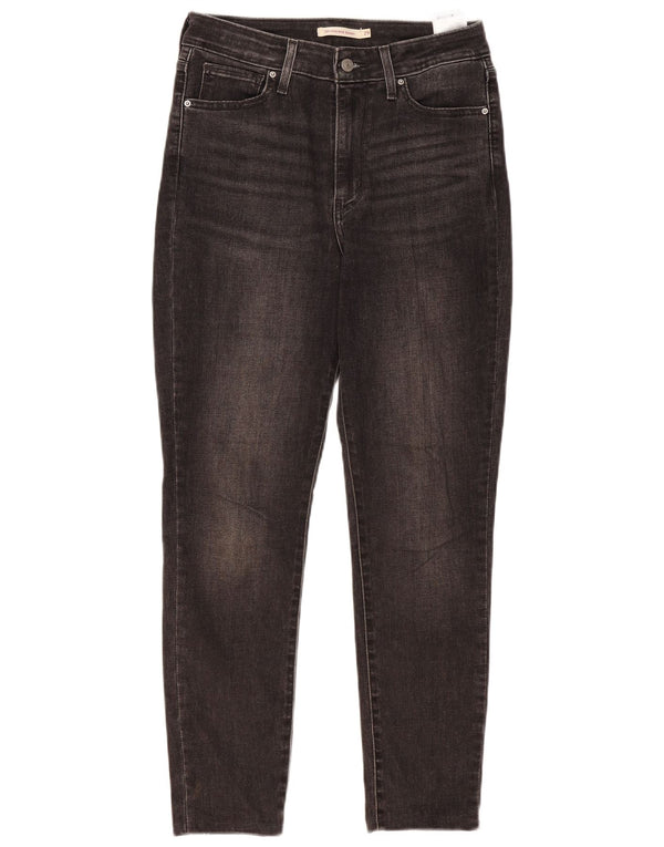 Levi's γυναικείο 721 ψηλό ψηλό στενό τζιν W29 L27 μαύρο βαμβακερό