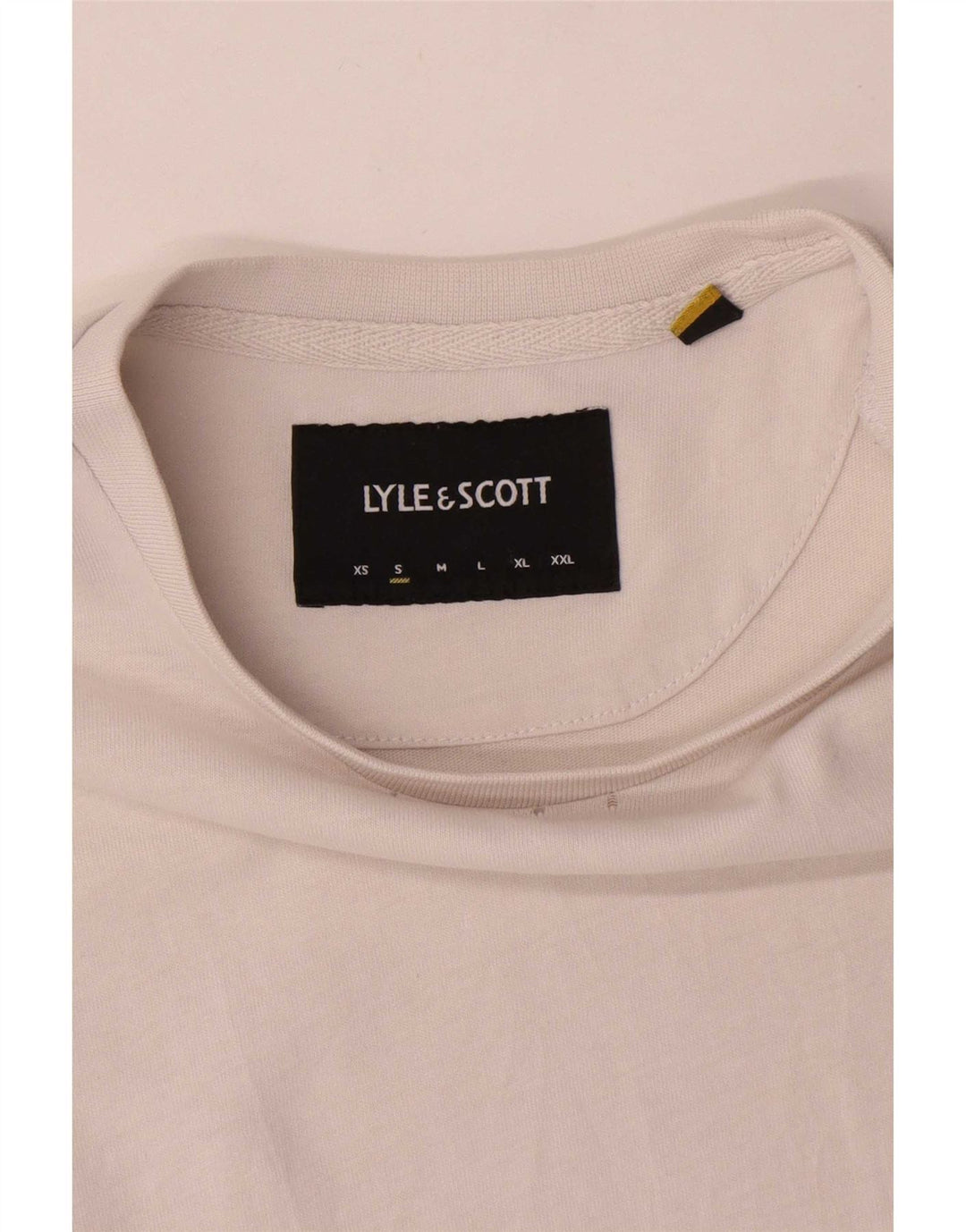 Lyle & Scott Ανδρικό T-Shirt Top Μικρό λευκό βαμβακερό