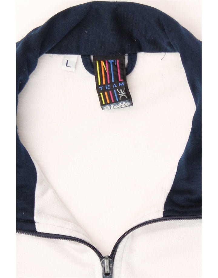 Ανδρική φόρμα γραφικών Lotto Top Jacket Μεγάλο μπλε Navy Colourblock