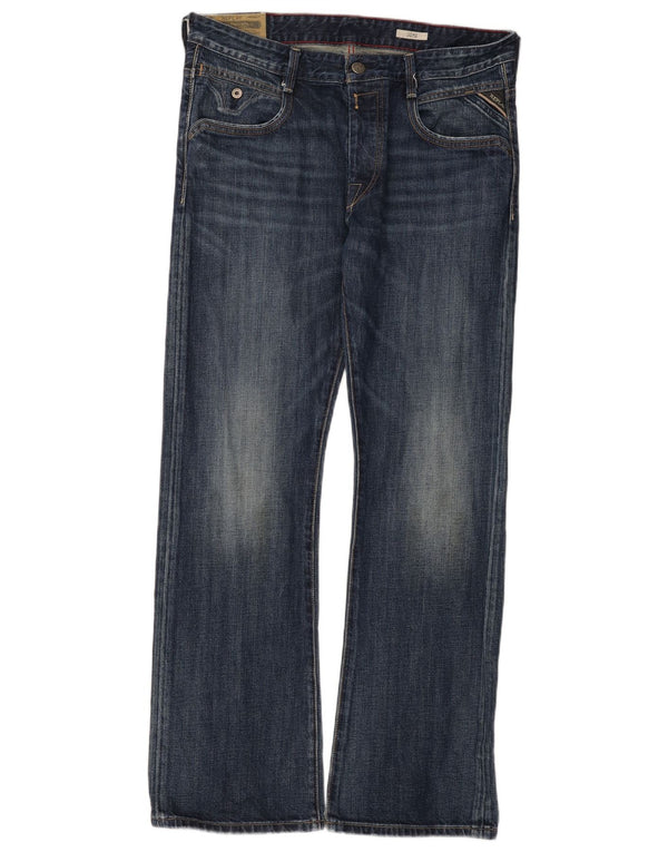 Replay Ανδρικό Jimi Bootcut Jeans W33 L32 Blue Cotton