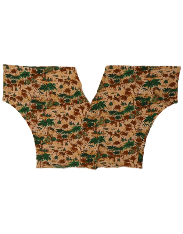 Vintage γυναικείο Crop Top UK 12 Medium πολύχρωμο Χαβάης