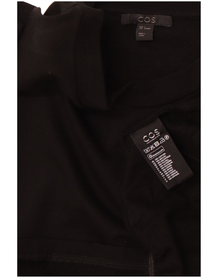 COS Γυναικεία Μπλούζα Τοπ UK 10 Small Black Cotton