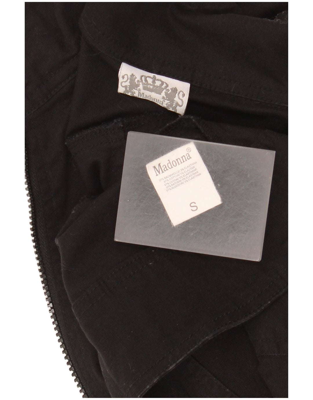 Modana Γυναικείο Παντελόνι Cargo UK 10 Small Black Cotton