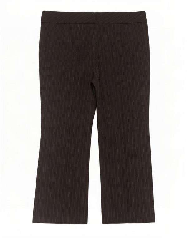 Marks & Spencer Γυναικείο παντελόνι UK 20 2XL W44 L28 Γκρι ριγέ