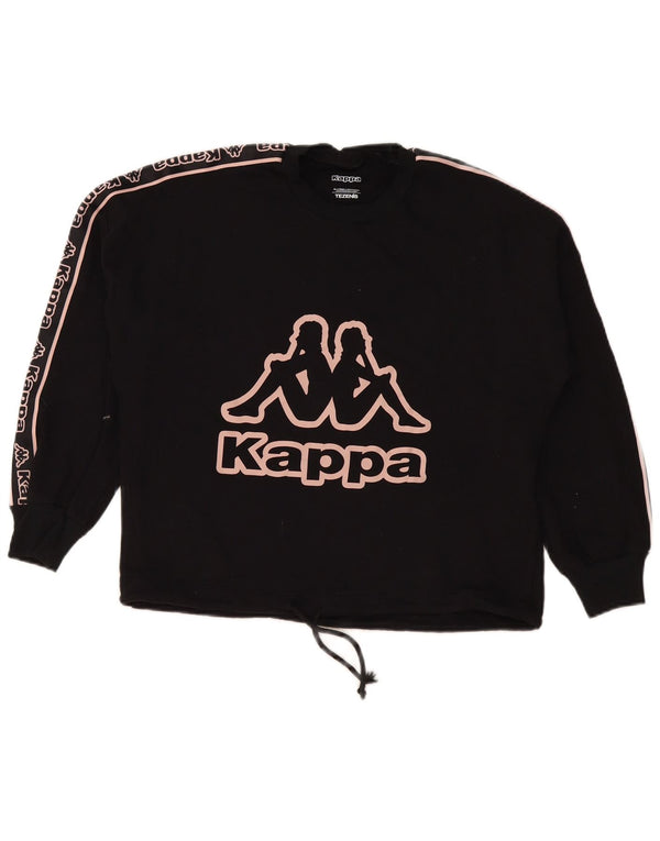 Γυναικεία φούτερ Kappa Tezenis Graphic Jumper UK 16 Large Black